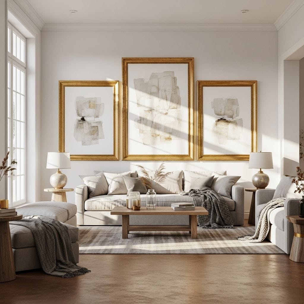 Modern White and Gold Living Room Inspiration: 22 Designer Picks