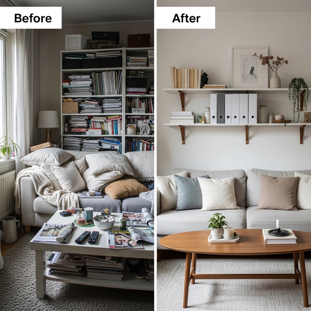 How to Decorate a Living Room with Simple Things (That You Already Have ...