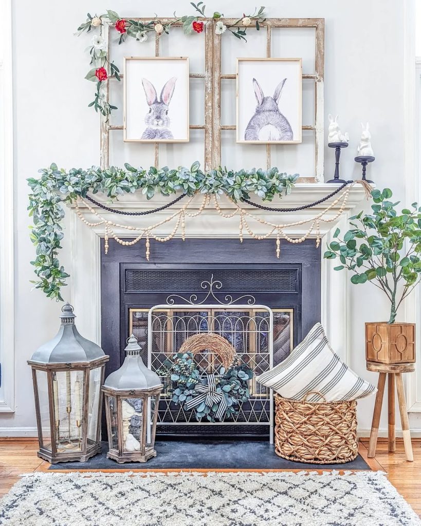 Spring Mantel Refresh