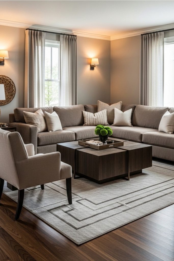 taupe-sofa-with-dark-wood-floor