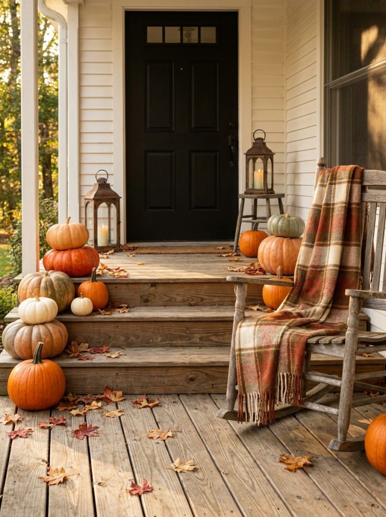 Layered Pumpkin Displays