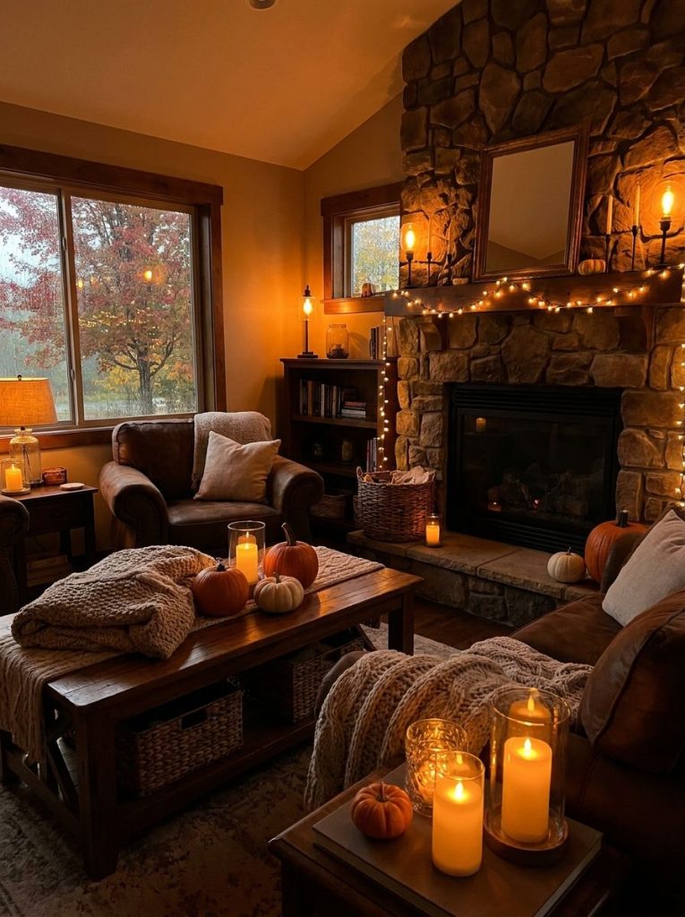Use String Lights and Warm Lighting