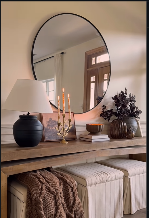 Fall Console Table Styling 