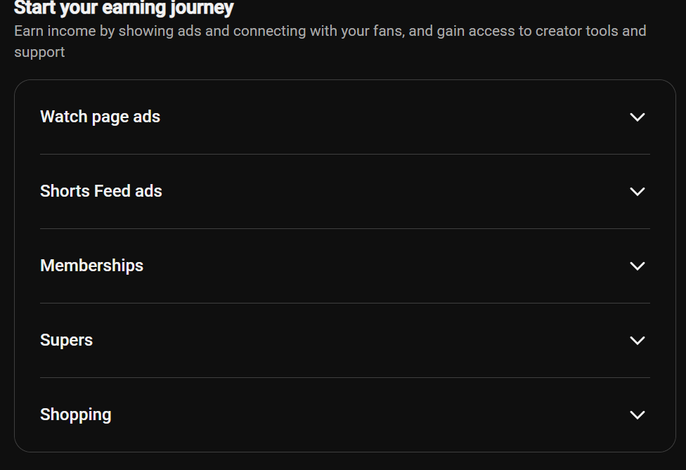 Youtube income