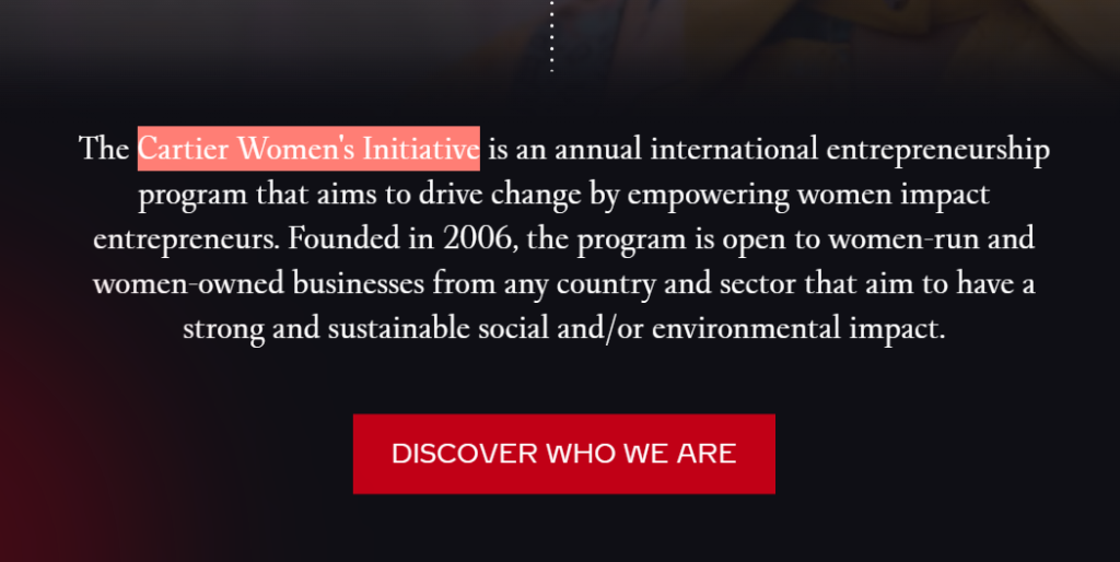 Cartier Women's Initiative