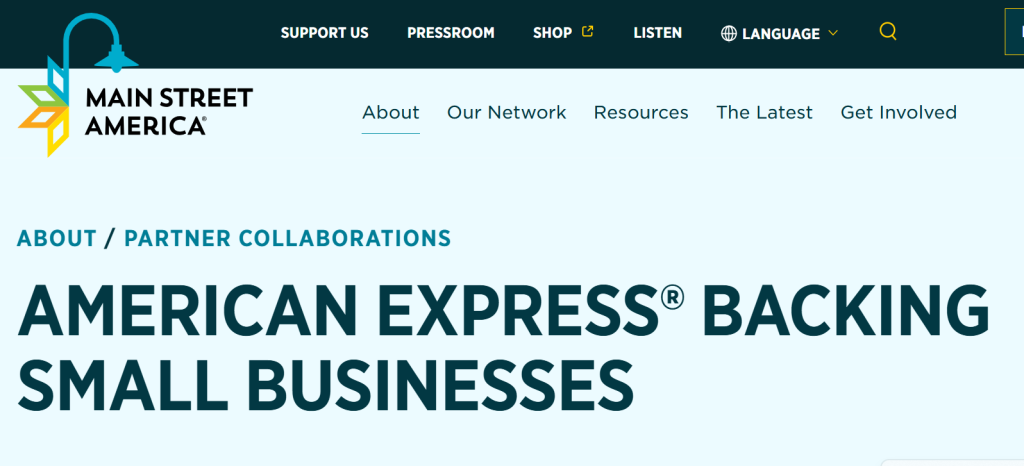 Backing Small Businesses (American Express + Main Street America)